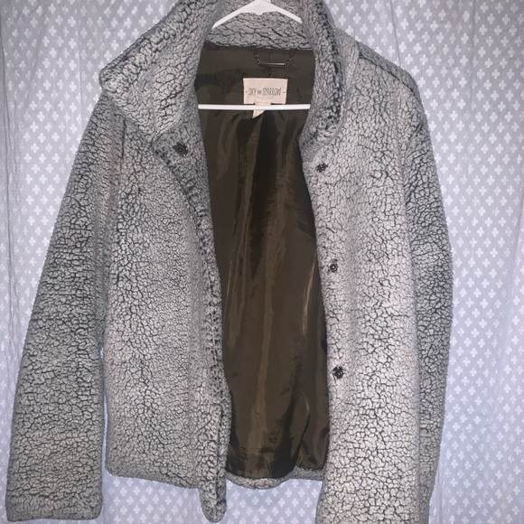 Sky and Sparrow Grey Teddy Jacket - Picture 3 of 6